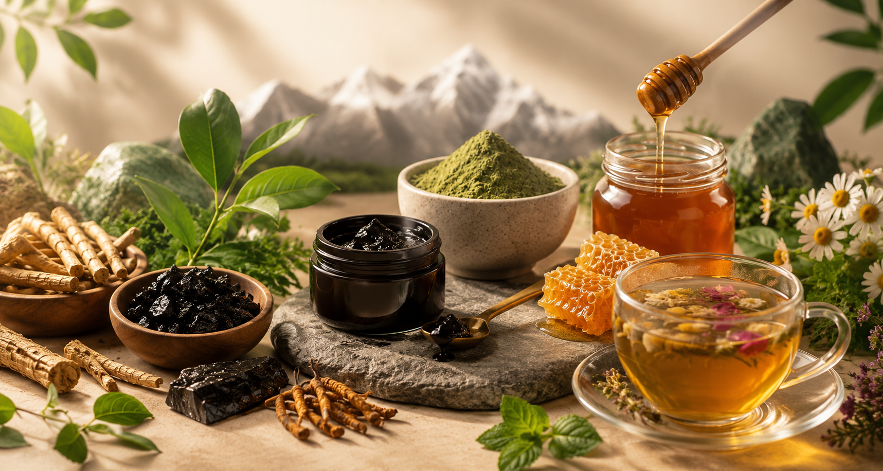 Organic herbs. Pure minerals.